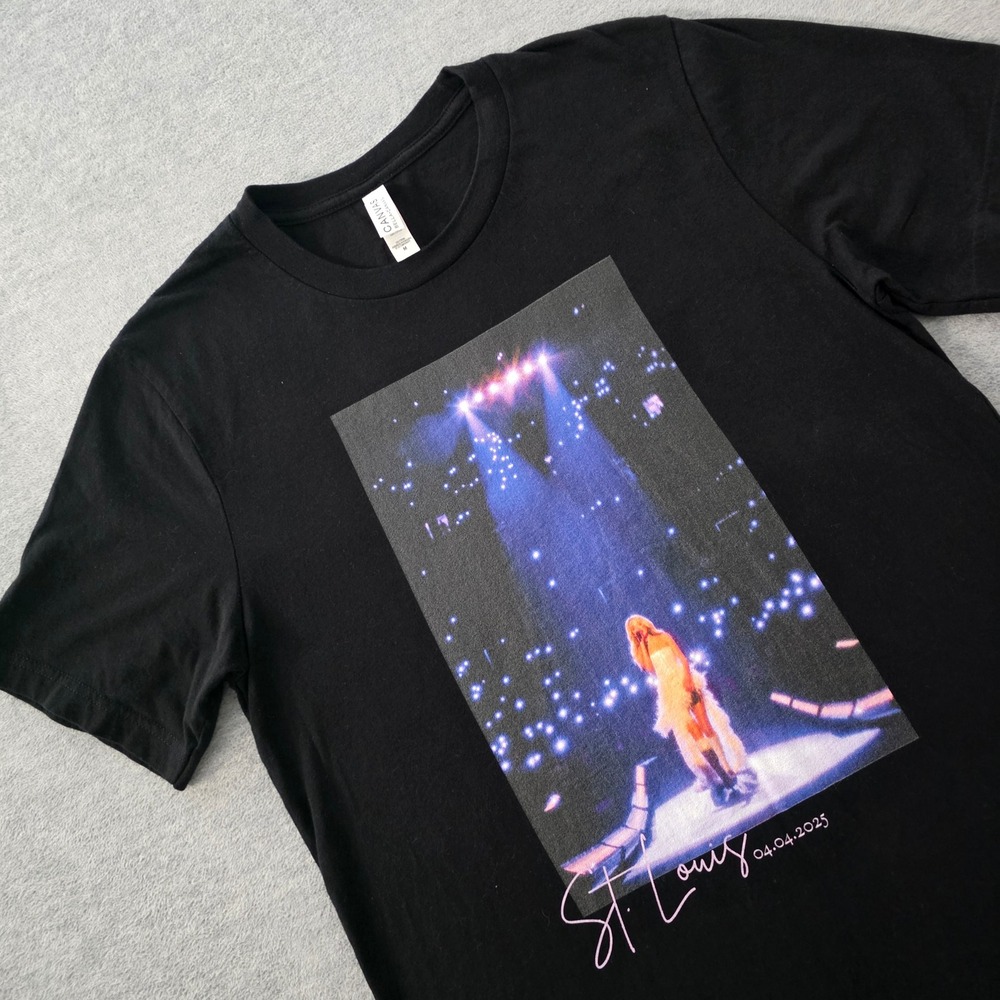 Kelsea Ballerini Live On Tour 2025 St Louis Concert T-Shirt Black Mens Medium